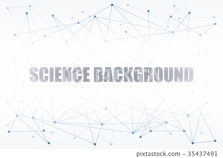 Digital background of Science or Blockchain 35437491