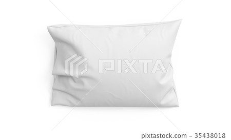 3D rendering pillow isolated on white background - Stock Illustration ...
