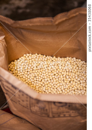 Soy beans in bag Soy beans in bag 35438068