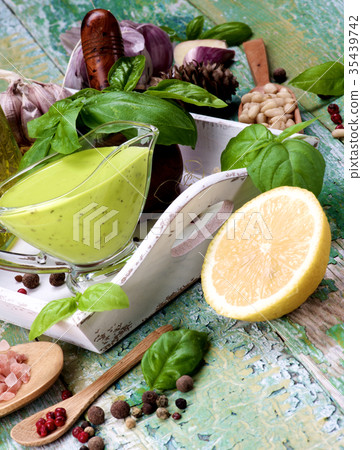 Fresh Pesto Sauce 35439742