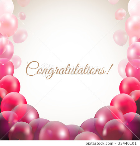 Congratulations Card With Balloons Congratulations Card With Balloons 35440101