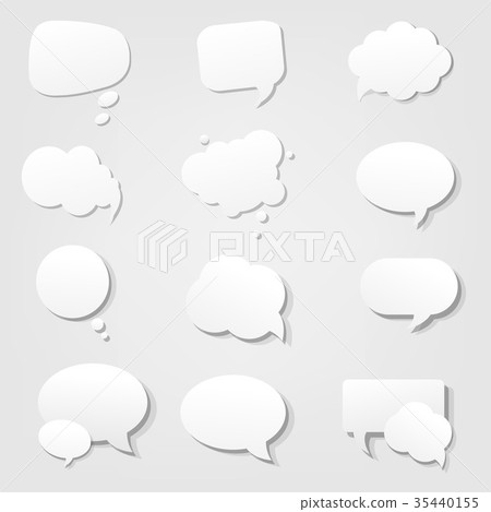 Paper Speech Bubble Paper Speech Bubble 35440155