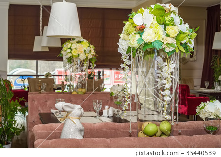 Stylish interior of modern restaurant Stylish interior of modern restaurant 35440539