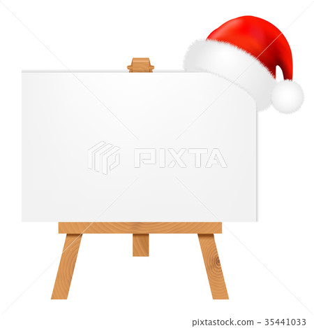 Banner With Santa Claus Cap 35441033