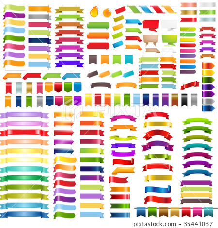 Big Colorful Ribbons Set 35441037