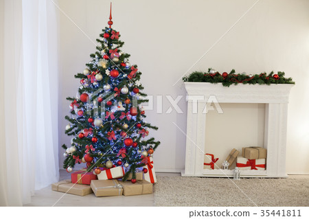 room decorated for the Christmas holidays new year 35441811