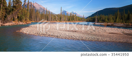 The Bow River in Banff, Alberta Canada The Bow River in Banff, Alberta Canada 35441950