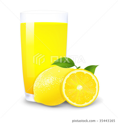 Lemon Juice And Slices Of Orange 35443165
