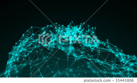 Connection structure , 3d animation abstract - Stock Illustration ...