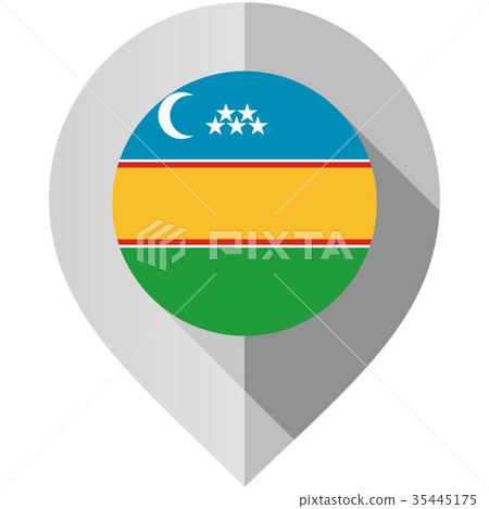 Marker with flag for map 35445175