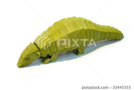 Abstract object printed by 3d printer on white Abstract object printed by 3d printer on white 35445355