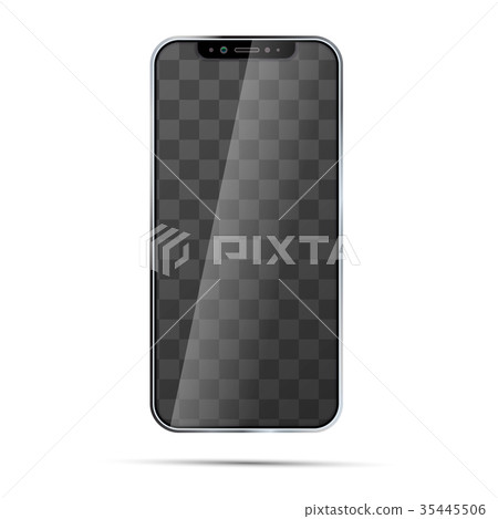 Mock-up of modern brand new frameless smartphone 35445506