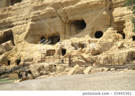 Caves in Matala. Crete. Greece 35445561