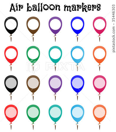 Marker mock up, air balloon marks Marker mock up, air balloon marks 35446303