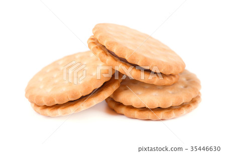 Sandwich biscuits, filled with chocolate Sandwich biscuits, filled with chocolate 35446630