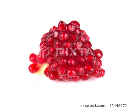 Pomegranate isolated on white background. Macro. 35446672