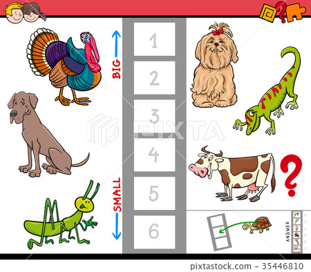 big and small animals game for children 35446810