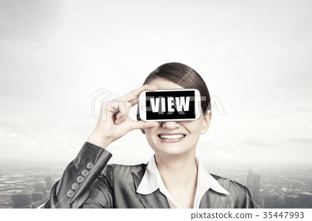 Woman with mobile phone Woman with mobile phone 35447993