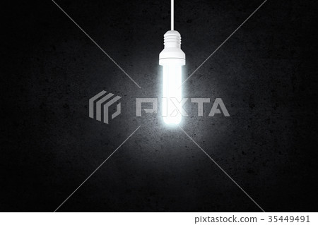 Hanging light bulb 35449491