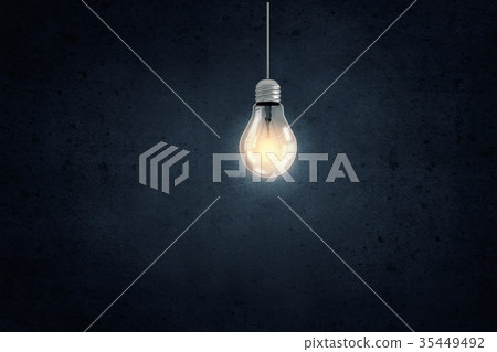 Hanging light bulb Hanging light bulb 35449492