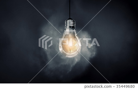 Hanging light bulb 35449680