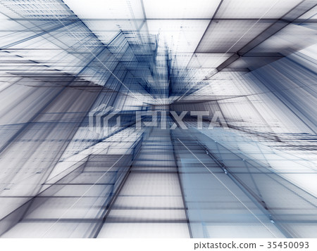 Abstract blue background element on white. 35450093