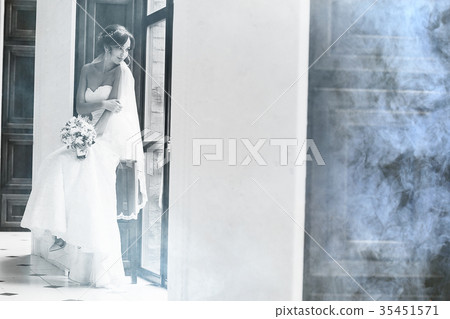Wedding black and white photo poster 35451571