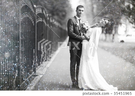 Wedding black and white photo poster Wedding black and white photo poster 35451965
