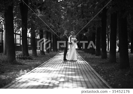 Wedding black and white photo poster Wedding black and white photo poster 35452176