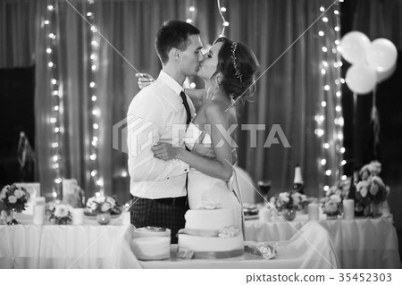 Wedding black and white photo poster 35452303