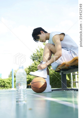 Young man, sports, basketball 35452549