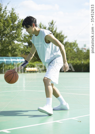 Young man, sports, basketball 35452633