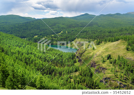 View on Ukchol lake. Altai Republic. Russia 35452652
