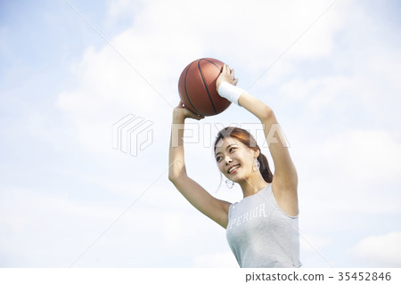 年輕女子,體育,籃球 年輕女子,體育,籃球 35452846