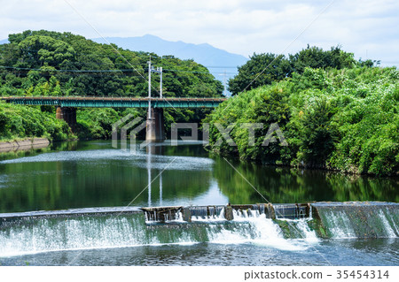 東海道本線和Kisegawa 35454314
