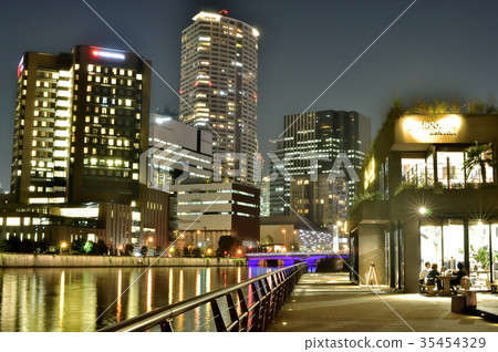 大阪熱市的夜景 大阪熱市的夜景 35454329