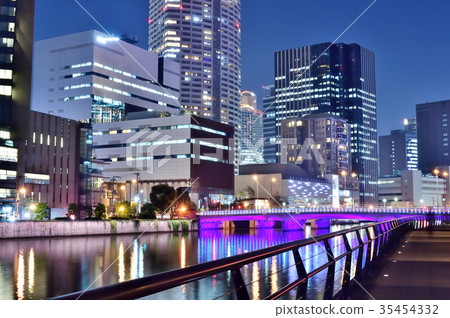 大阪熱市的夜景 大阪熱市的夜景 35454332