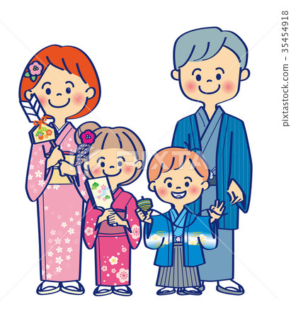 New Year of the 2nd Generation Japanese-styled Family 35454918