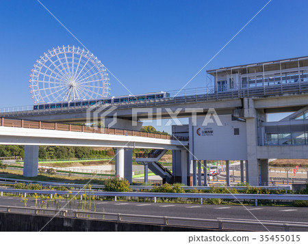 Linimo Park West Station Ekimae Aichi Prefectural Road No. 6 Contact Footbridge Morikoro Park Ferris Wheel Linimo Park West Station Ekimae Aichi Prefectural Road No. 6 Contact Footbridge Morikoro Park Ferris Wheel 35455015