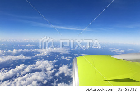 Engine, airplane, airliner, clouds, sea Engine, airplane, airliner, clouds, sea 35455388