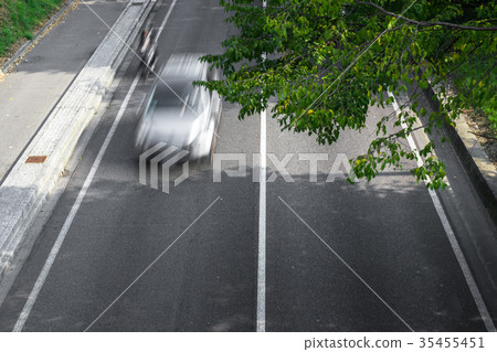 Motion blur of cars over the road Motion blur of cars over the road 35455451