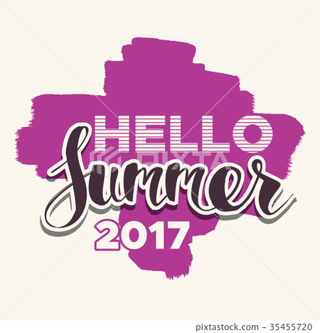 lettering composition of Summer 35455720