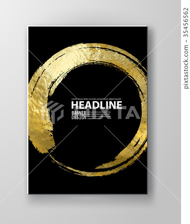 Vector Black and Gold Design Templates Vector Black and Gold Design Templates 35456562