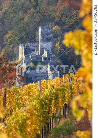 Spitz castle in Wachau valley, Austria. Spitz castle in Wachau valley, Austria. 35456762
