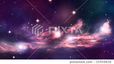 Galactic nebula. Artistic visualization. Galactic nebula. Artistic visualization. 35459916