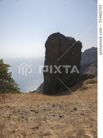 Mountain landscape in autumn on Mount Kara-Dag 35460705
