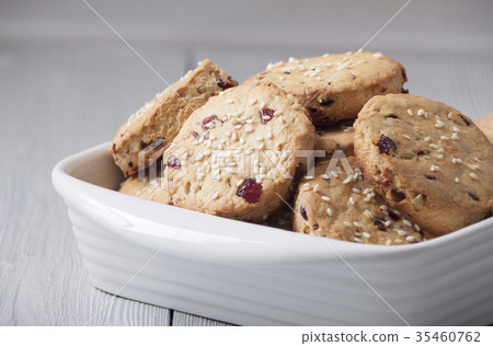 Cookies with dried cranberries Cookies with dried cranberries 35460762