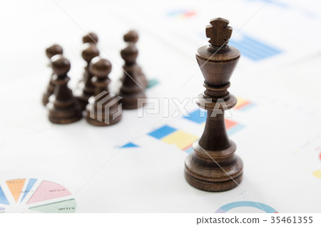 Chess business team leader concept 35461355