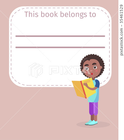 Place for Book Owner Name and African Boy on Cover Place for Book Owner Name and African Boy on Cover 35461529