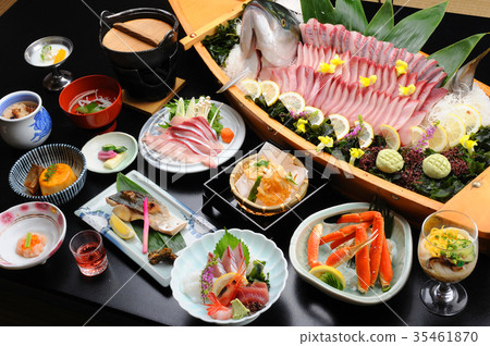 Hot spring inn meals of the first time livelihood 35461870